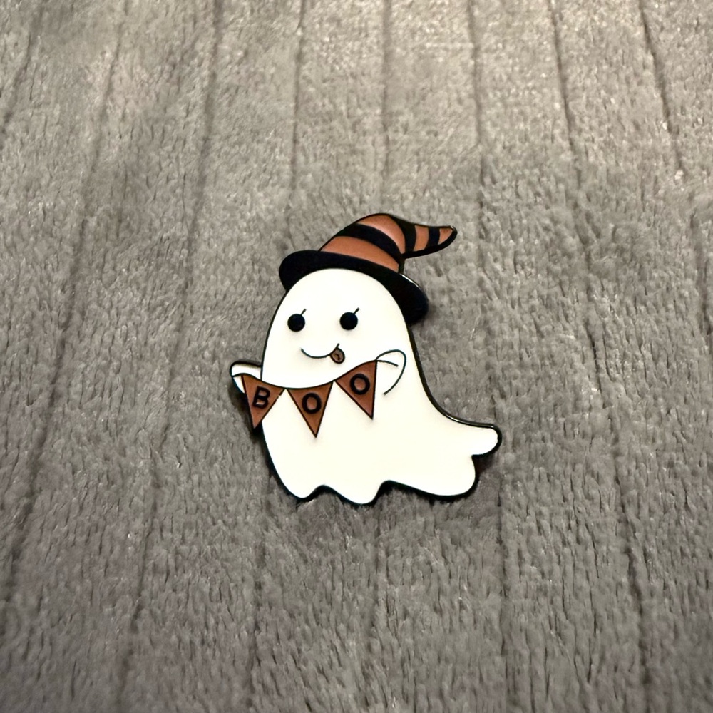 Ghost Enamel Pin